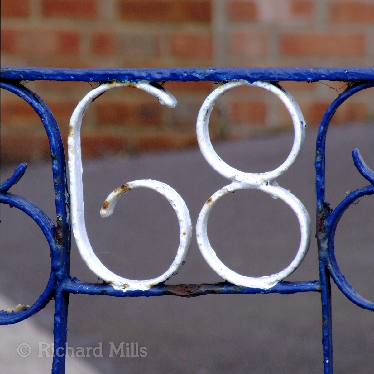 White Gate Numbers Numbers on Gates - iMAGES & iMAGININGSiMAGES & iMAGININGS